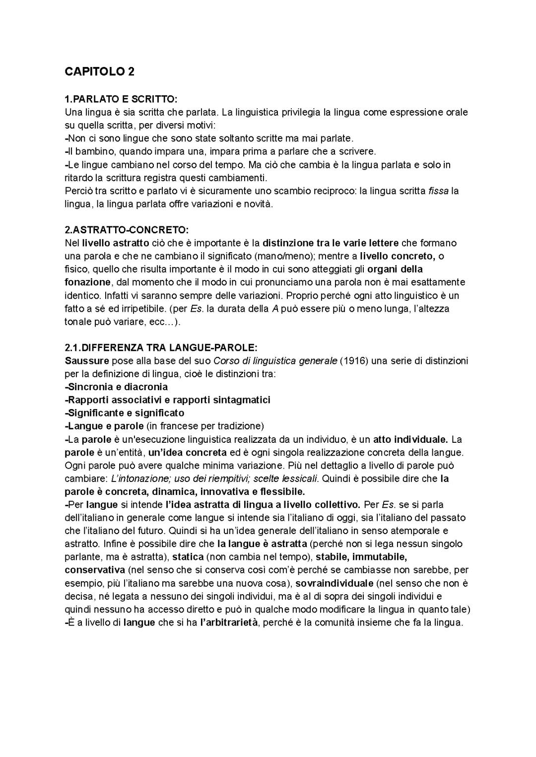 LINGUISTICA GENERALE 