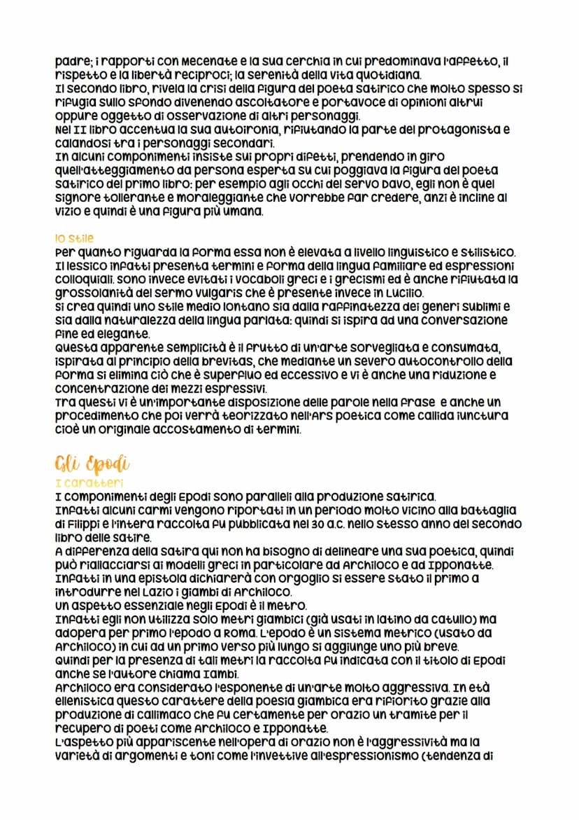 Orazio
La vita e la cronologia delle opere
Le notizie sulla vita di orazio ci provengono direttamente dalle sue opere.
Nasce a venosa l'8 di