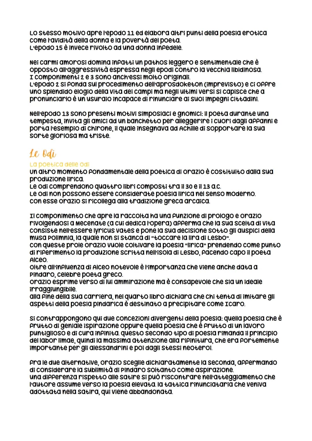 Orazio
La vita e la cronologia delle opere
Le notizie sulla vita di orazio ci provengono direttamente dalle sue opere.
Nasce a venosa l'8 di