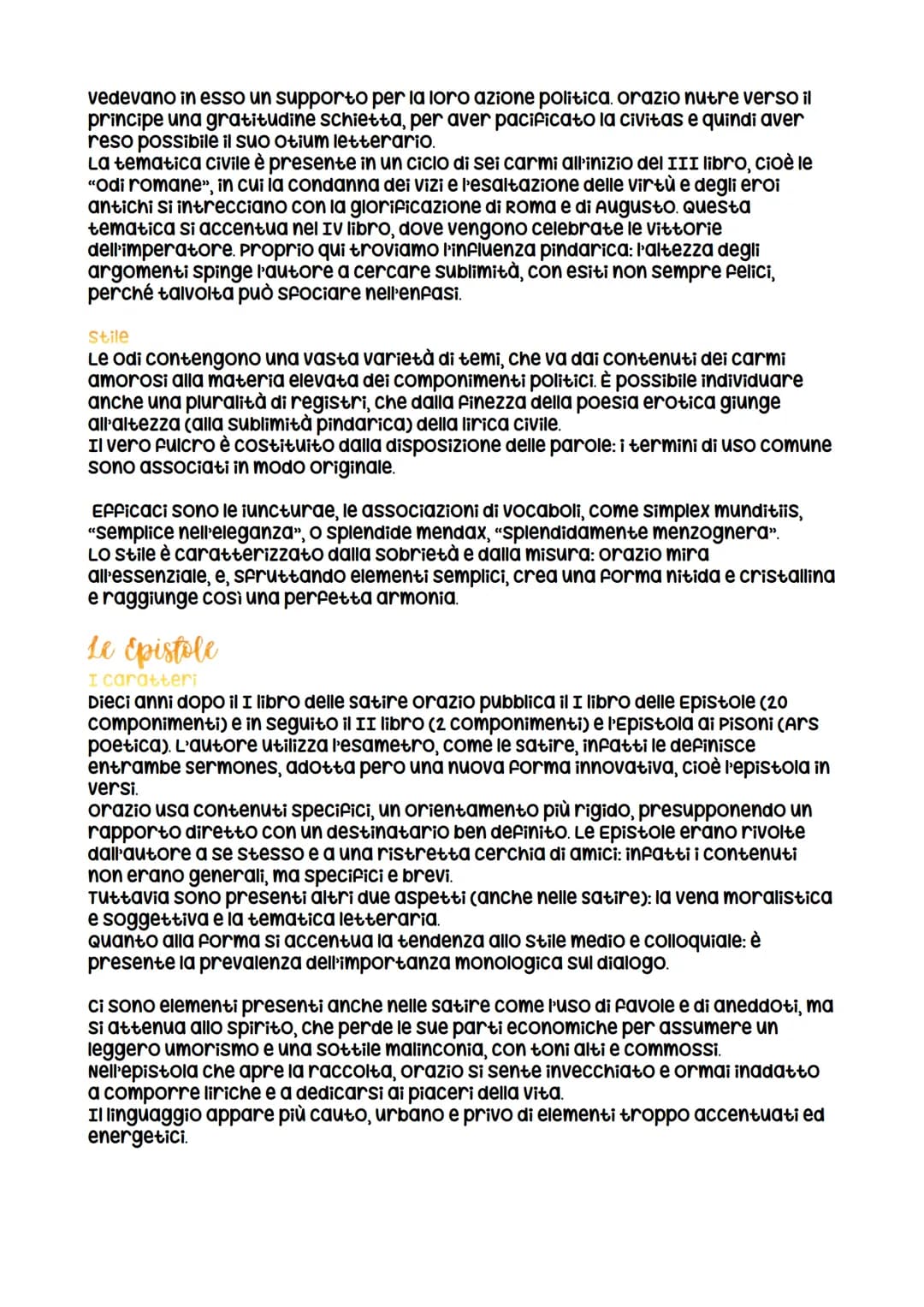 Orazio
La vita e la cronologia delle opere
Le notizie sulla vita di orazio ci provengono direttamente dalle sue opere.
Nasce a venosa l'8 di