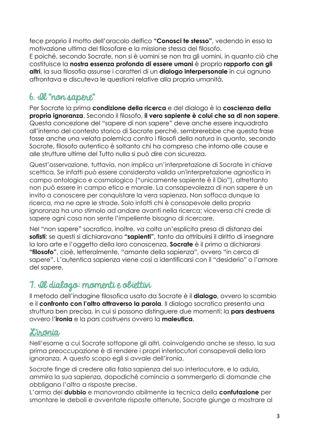 Socrate
1. La vita
Le poche notizie biografiche
Della vita di Socrate sappiamo in complesso abbastanza poco. Egli nacque ad
Atene nel 470-46