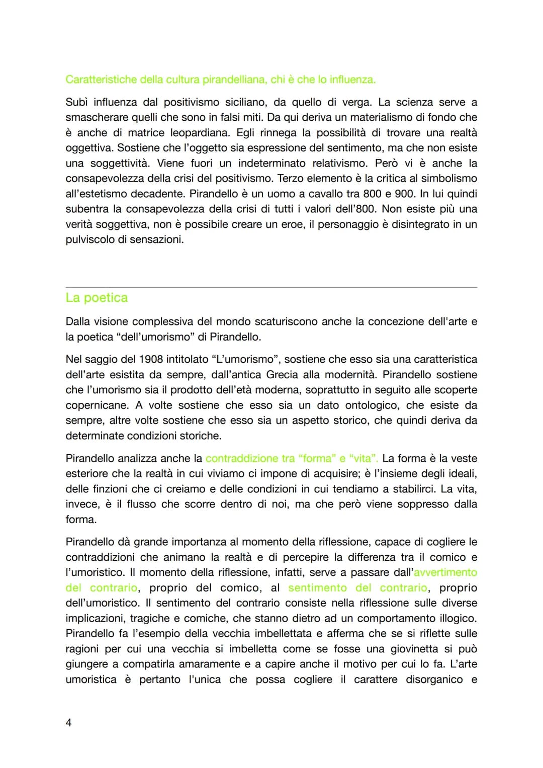 Luigi Pirandello
Introduzione
Pirandello è fra gli interpreti più acuti di un processo caratterizzante il periodo a
cavallo tra otto e novec
