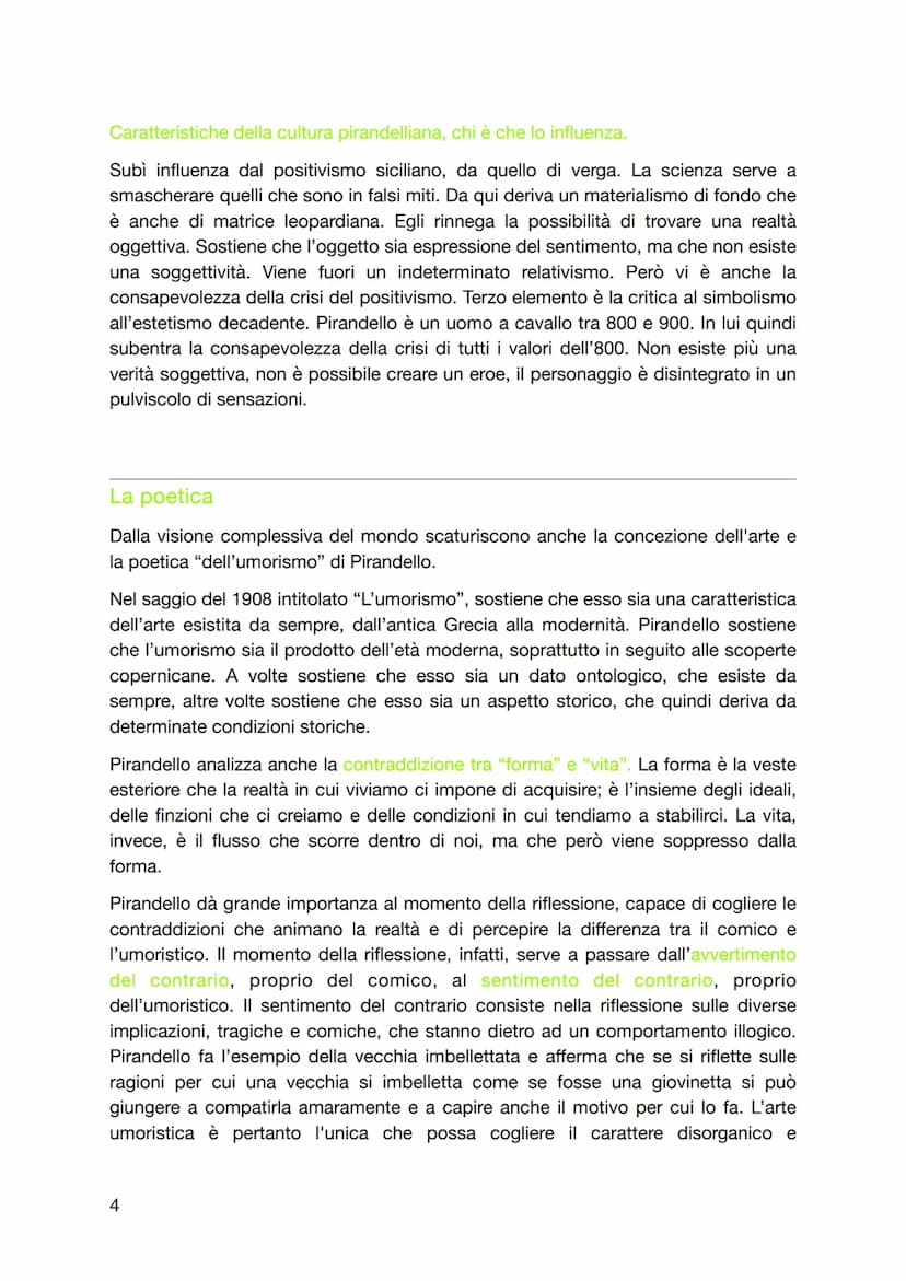 Luigi Pirandello
Introduzione
Pirandello è fra gli interpreti più acuti di un processo caratterizzante il periodo a
cavallo tra otto e novec