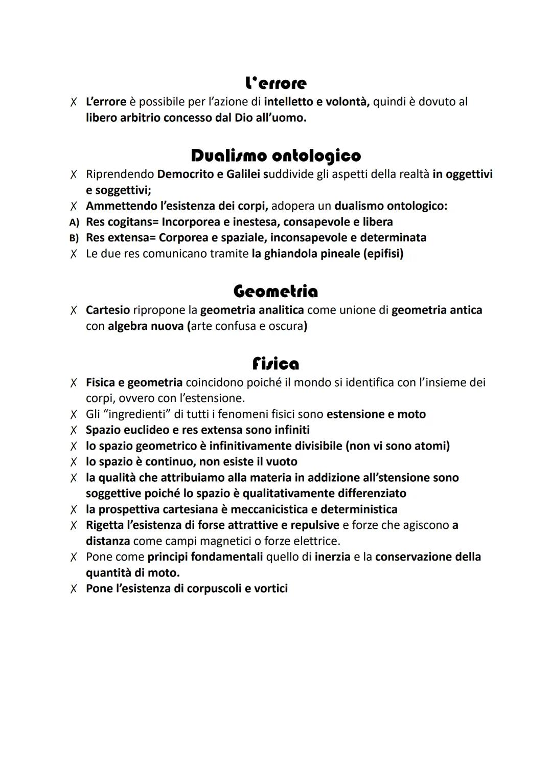 # Cartesio
## Vita

X Nasce a La Haye (Turenne) nel 1596.
X Frequenta il collegio dei gesuiti La Fleche dal 1607 al 1615
X Nel 1618 si arruo