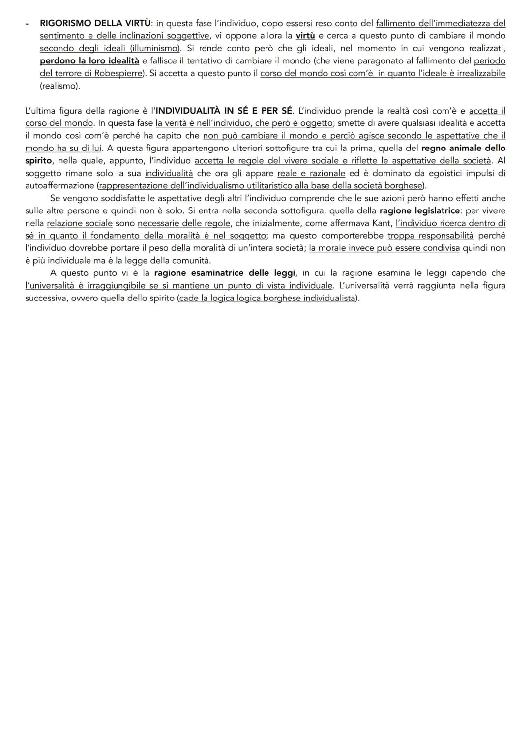 HEGEL: Fenomenologia dello spirito (1807)
In quest'opera Hegel, ripercorrendo la storia della filosofia, illustra il percorso necessario da 