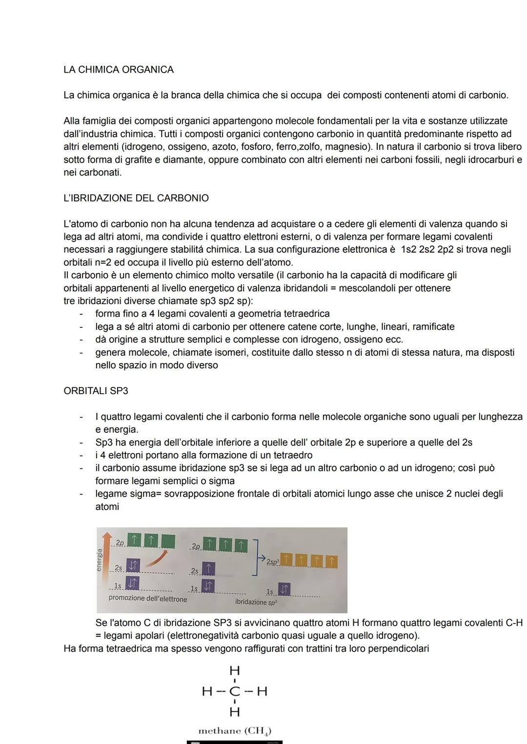 LA CHIMICA ORGANICA
La chimica organica è la branca della chimica che si occupa dei composti contenenti atomi di carbonio.
Alla famiglia dei