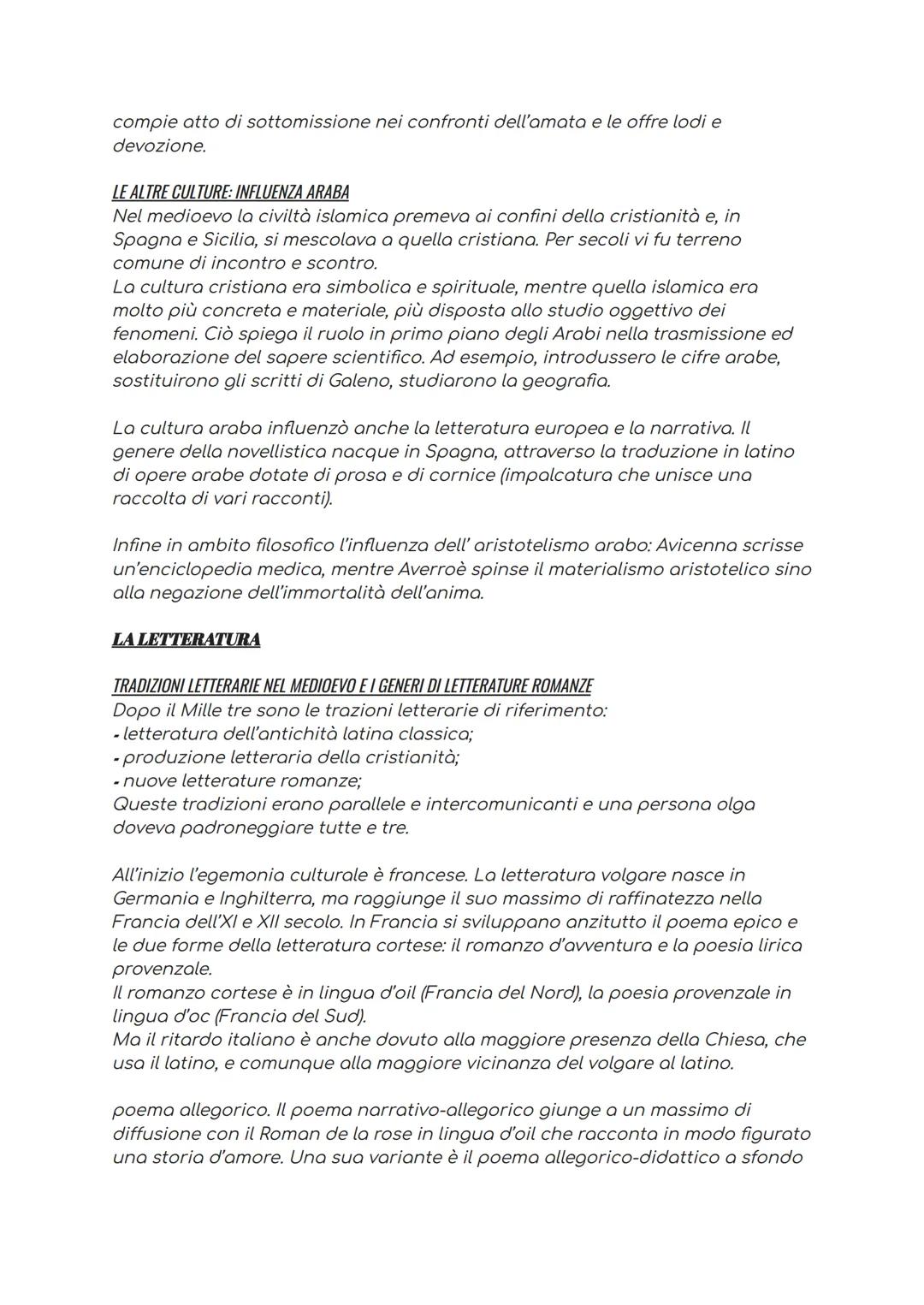 IL MEDIOEVO LATINO E L'ETÀ COMUNALE
La parola Medioevo, che significa età di mezzo, fu usata dai dotti umanisti del
XV e XVI secolo per indi