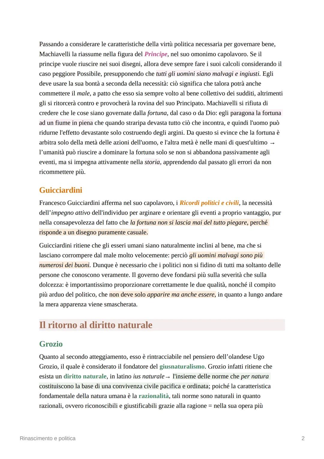 Rinascimento e politica
L'ideale di un rinnovamento politico
Nel Rinascimento si diffonde l'esigenza di un rinnovamento politico (la filosof