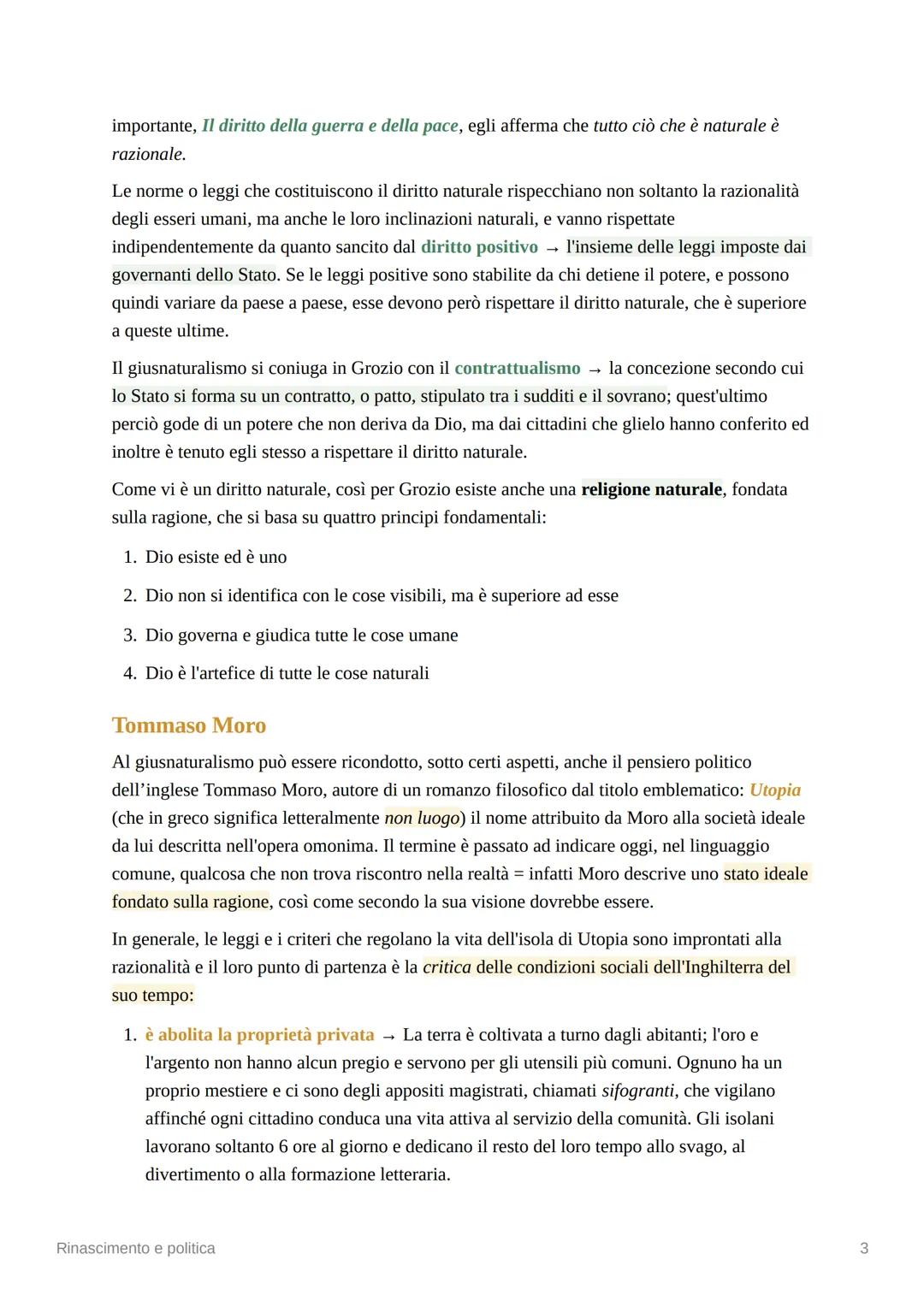 Rinascimento e politica
L'ideale di un rinnovamento politico
Nel Rinascimento si diffonde l'esigenza di un rinnovamento politico (la filosof