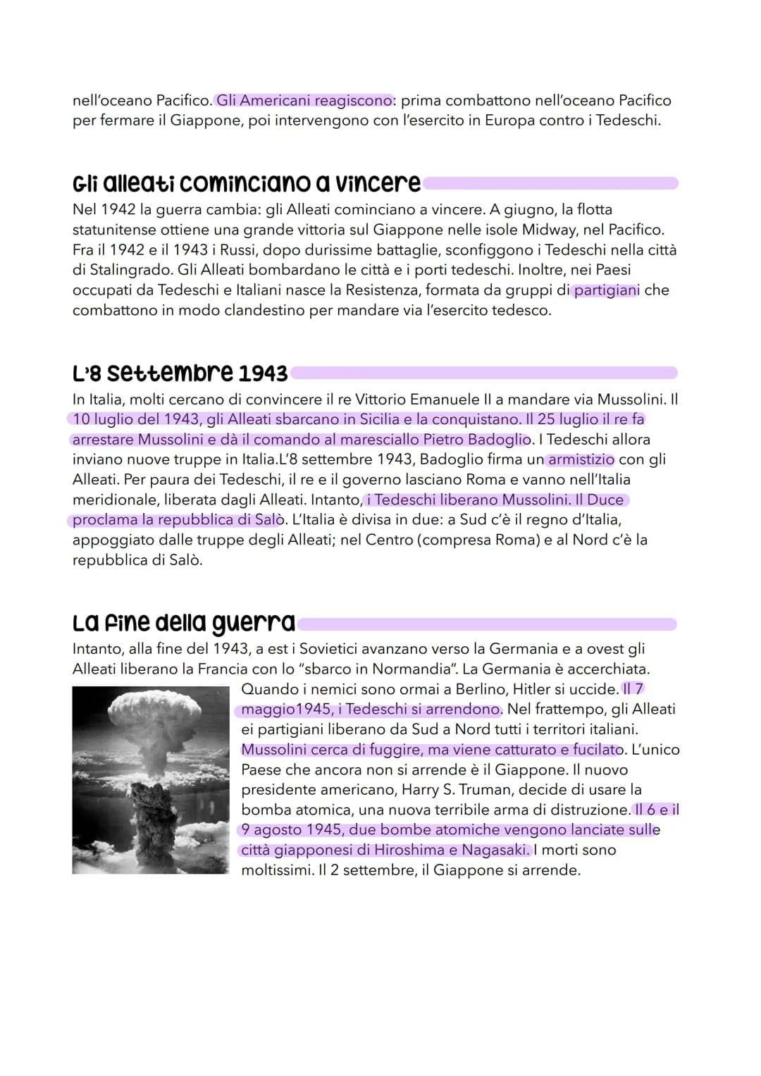La II guerra mondiale
Inizia la guerra
Il 1° settembre 1939, l'esercito tedesco invade la Polonia. Il 3 settembre, la Francia e
l'Inghilterr
