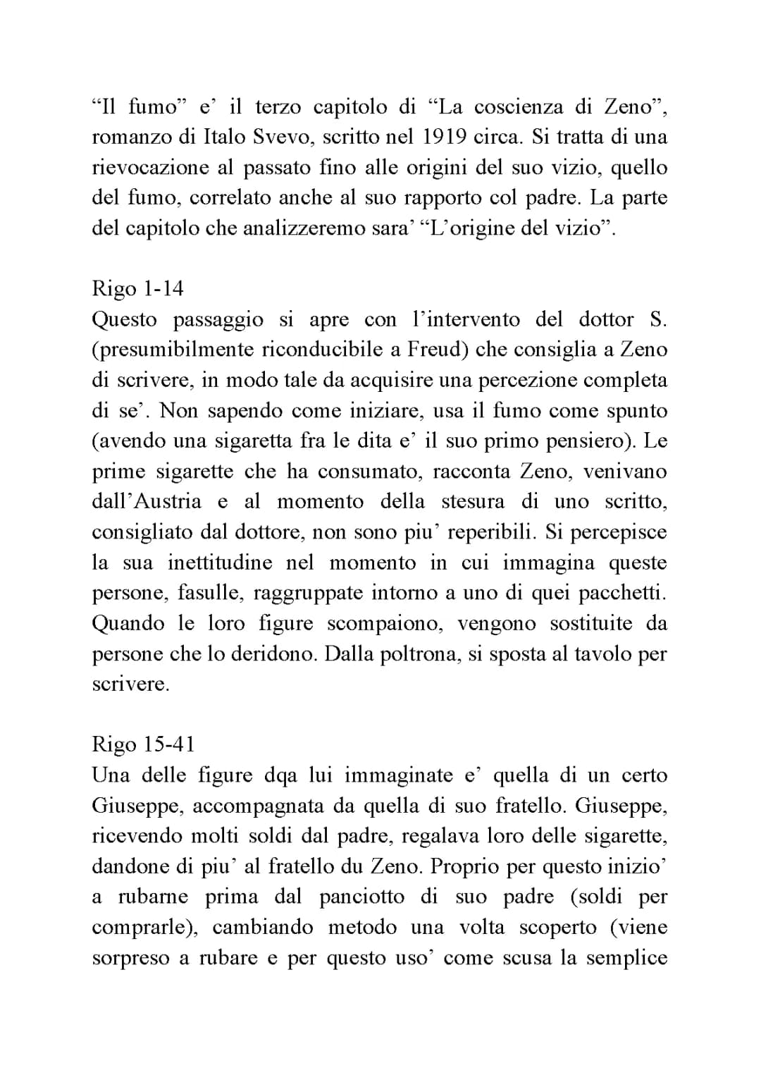 Il Fumo - La coscienza di Zeno