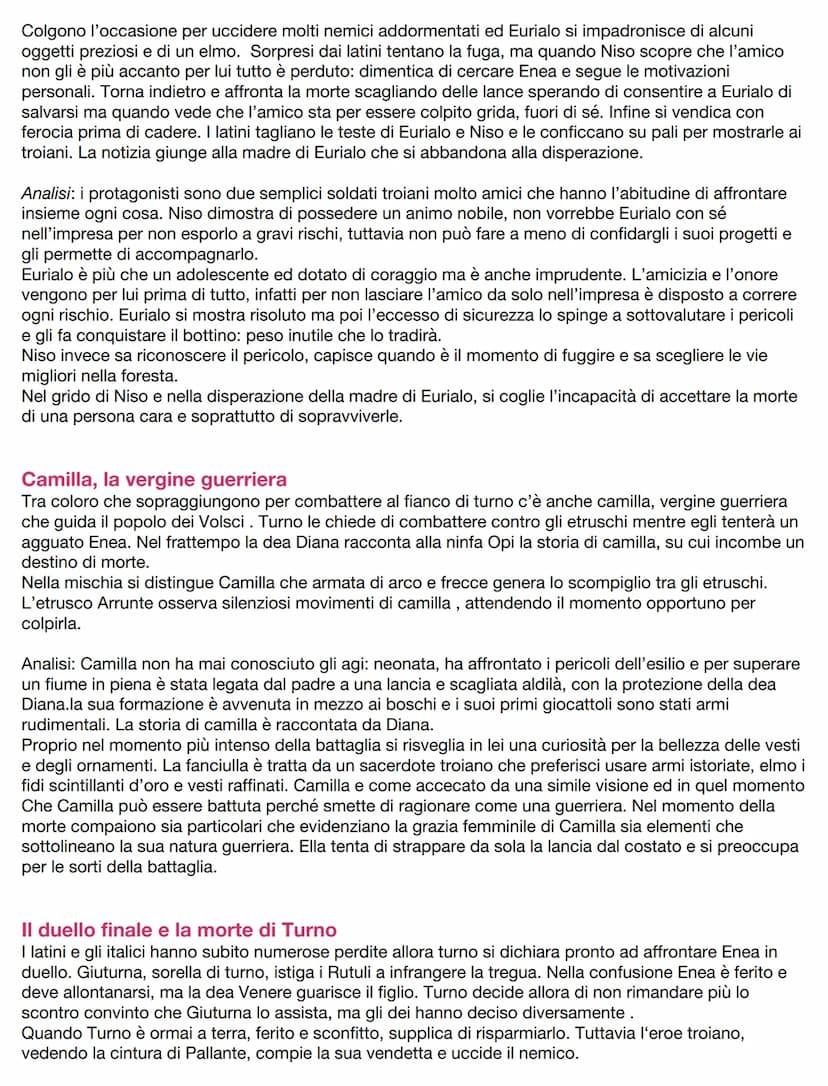 Eneide
Introduzione
La struttura
L'Eneide è il più importante poema epico della letteratura latina, trae il titolo dal protagonista Enea
(er