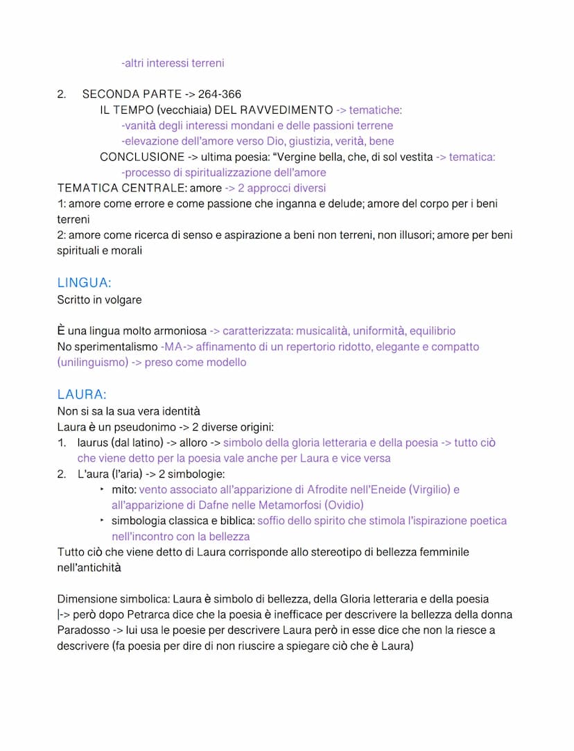 IL CANZONIERE
Scritto tra il 1336 e il 1374
GENERE:
raccolta di poesie in volgare (solo poesie) -> "romanzo" autobiografico in versi forteme