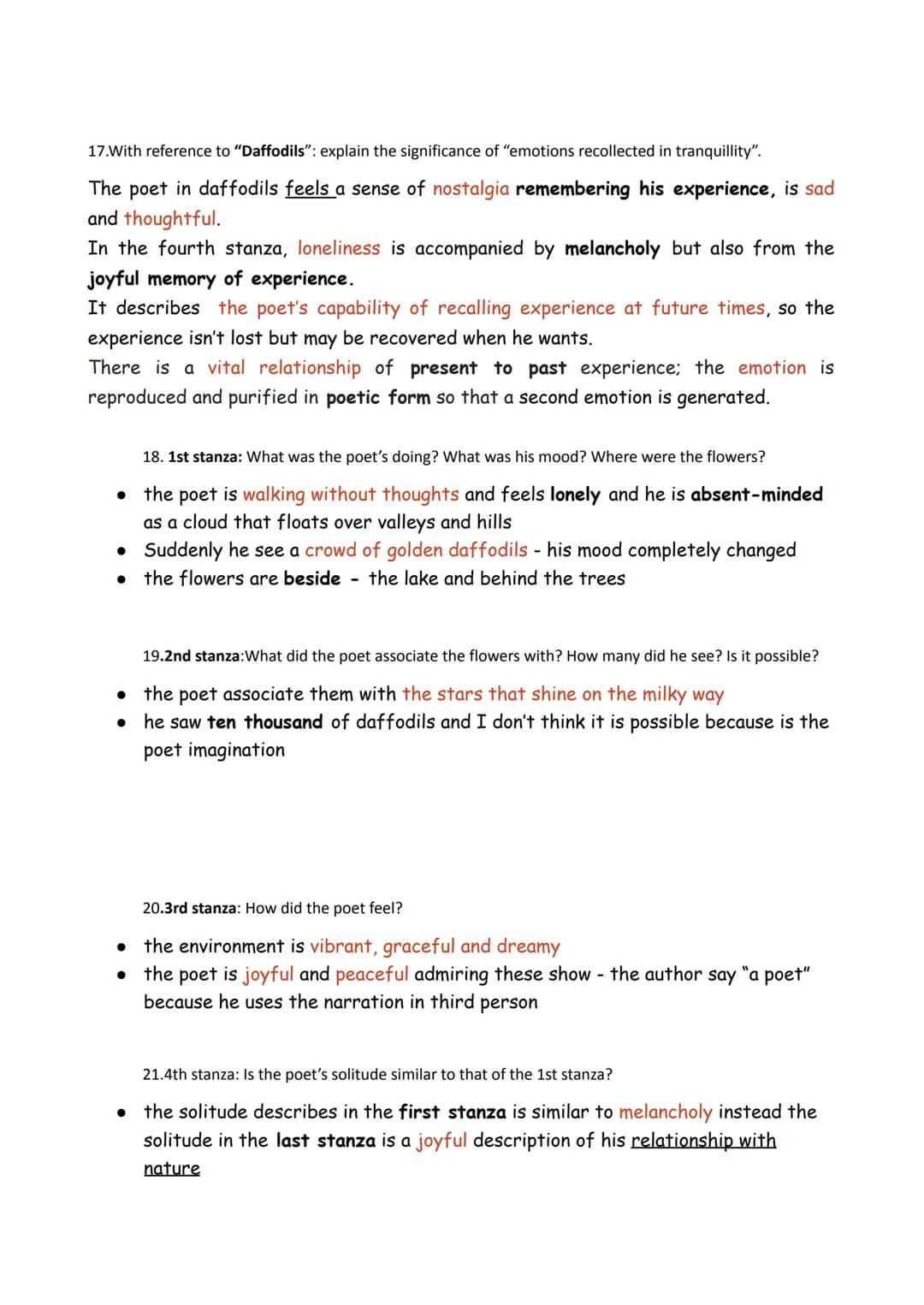 Guided ex: Answer the following questions:
1.What are the main characteristics of the Gothic novel?
the most common features of gothic novel