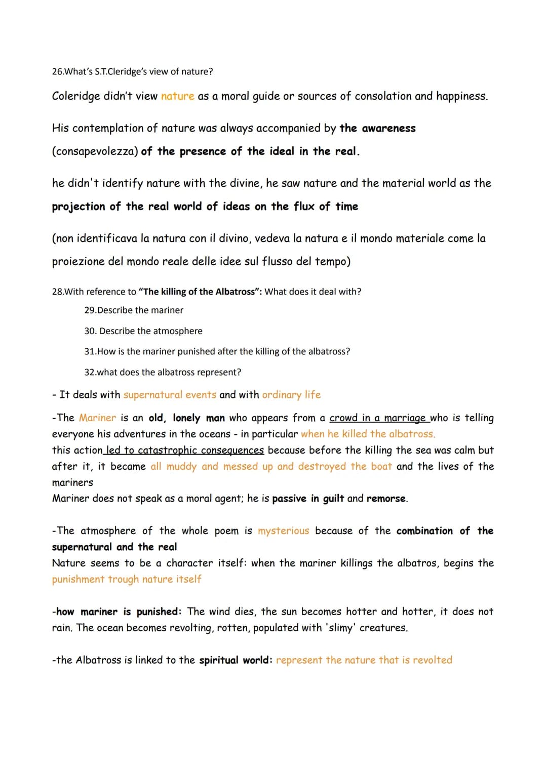 Guided ex: Answer the following questions:
1.What are the main characteristics of the Gothic novel?
the most common features of gothic novel