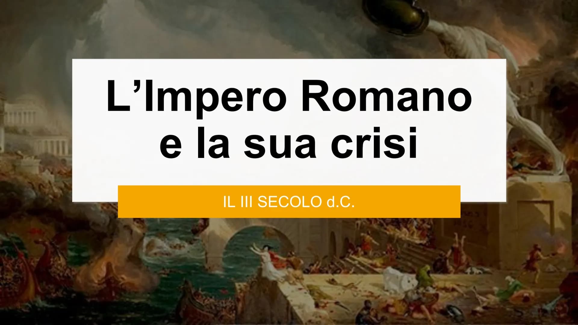 L'Impero Romano
e la sua crisi
IL III SECOLO d.C. Quando? II-III SECOLO d.C.
• Dove? Impero Romano
●
● L'Impero
Romano nel
Il secolo
d.C.
LA