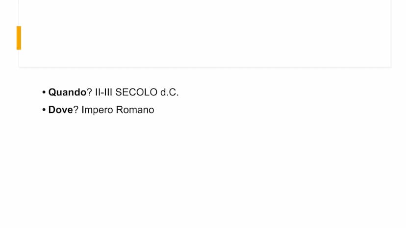 L'Impero Romano
e la sua crisi
IL III SECOLO d.C. Quando? II-III SECOLO d.C.
• Dove? Impero Romano
●
● L'Impero
Romano nel
Il secolo
d.C.
LA