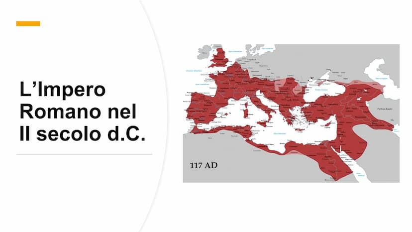 L'Impero Romano
e la sua crisi
IL III SECOLO d.C. Quando? II-III SECOLO d.C.
• Dove? Impero Romano
●
● L'Impero
Romano nel
Il secolo
d.C.
LA