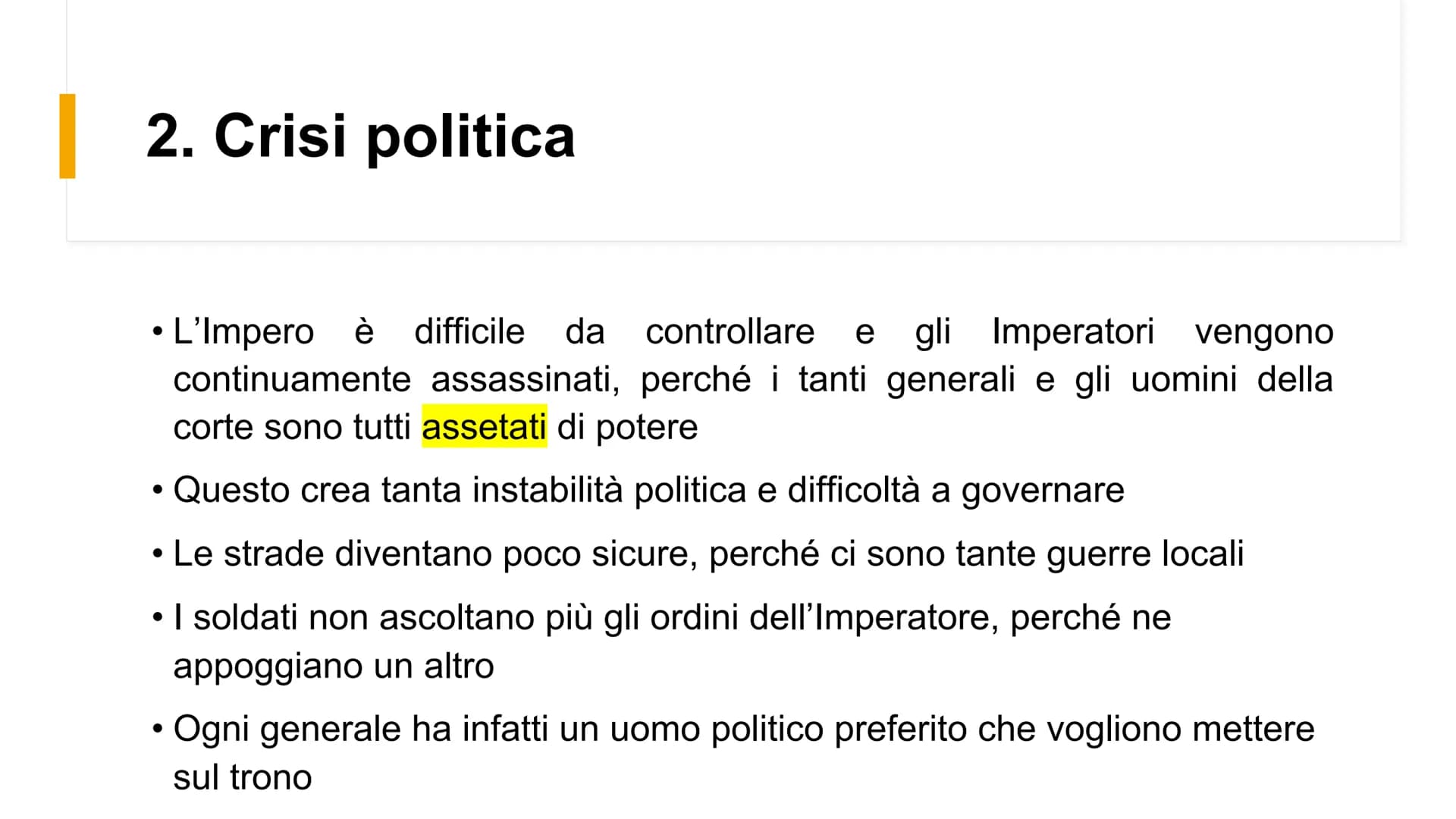 L'Impero Romano
e la sua crisi
IL III SECOLO d.C. Quando? II-III SECOLO d.C.
• Dove? Impero Romano
●
● L'Impero
Romano nel
Il secolo
d.C.
LA