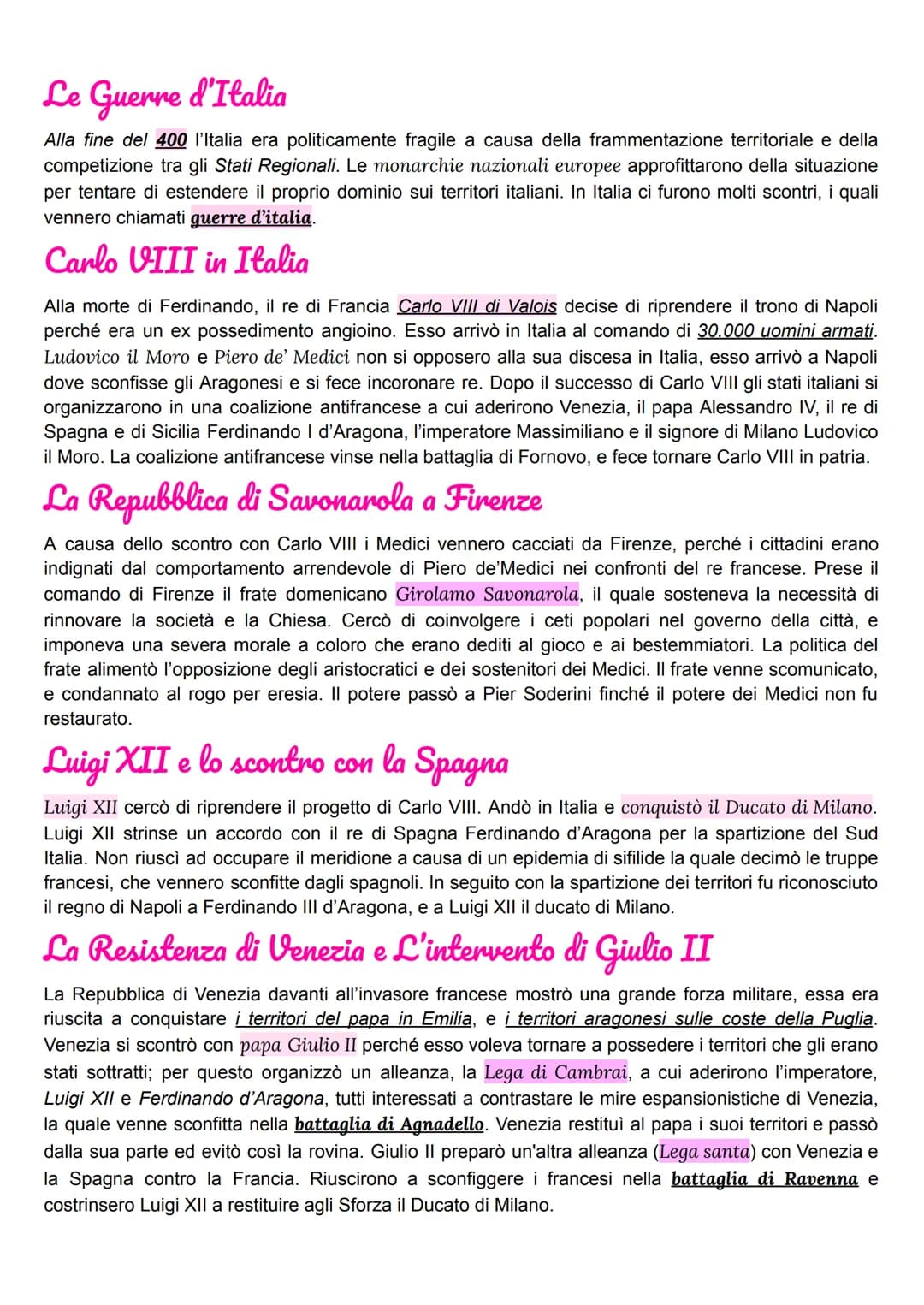 Signorie
Le signorie si formarono dopo il declino dei comuni a causa del potere che aveva causato
diversi conflitti tra le famiglie più pote