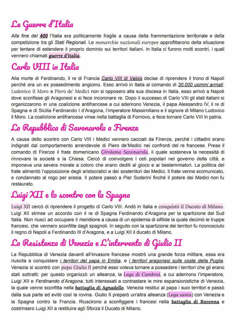 Signorie
Le signorie si formarono dopo il declino dei comuni a causa del potere che aveva causato
diversi conflitti tra le famiglie più pote
