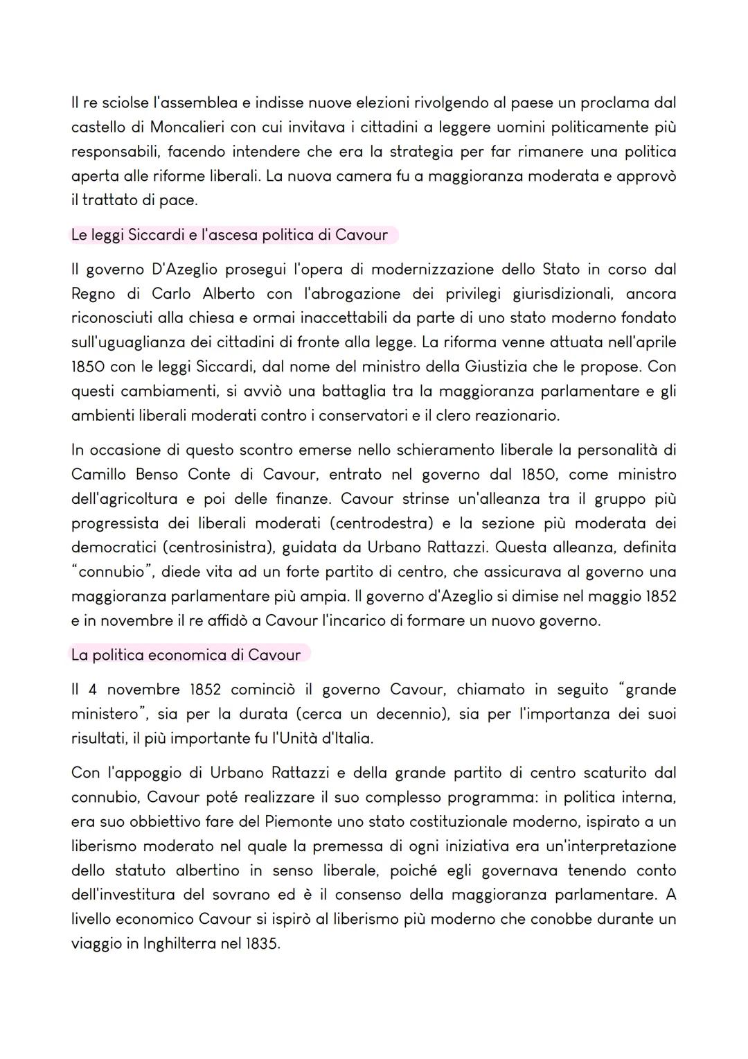 # LA SECONDA GUERRA D'INDIPENDENZA E L'UNITÀ D'ITALIA

La situazione italiana dopo il '48 e il Piemonte di Cavour

La seconda restaurazione
