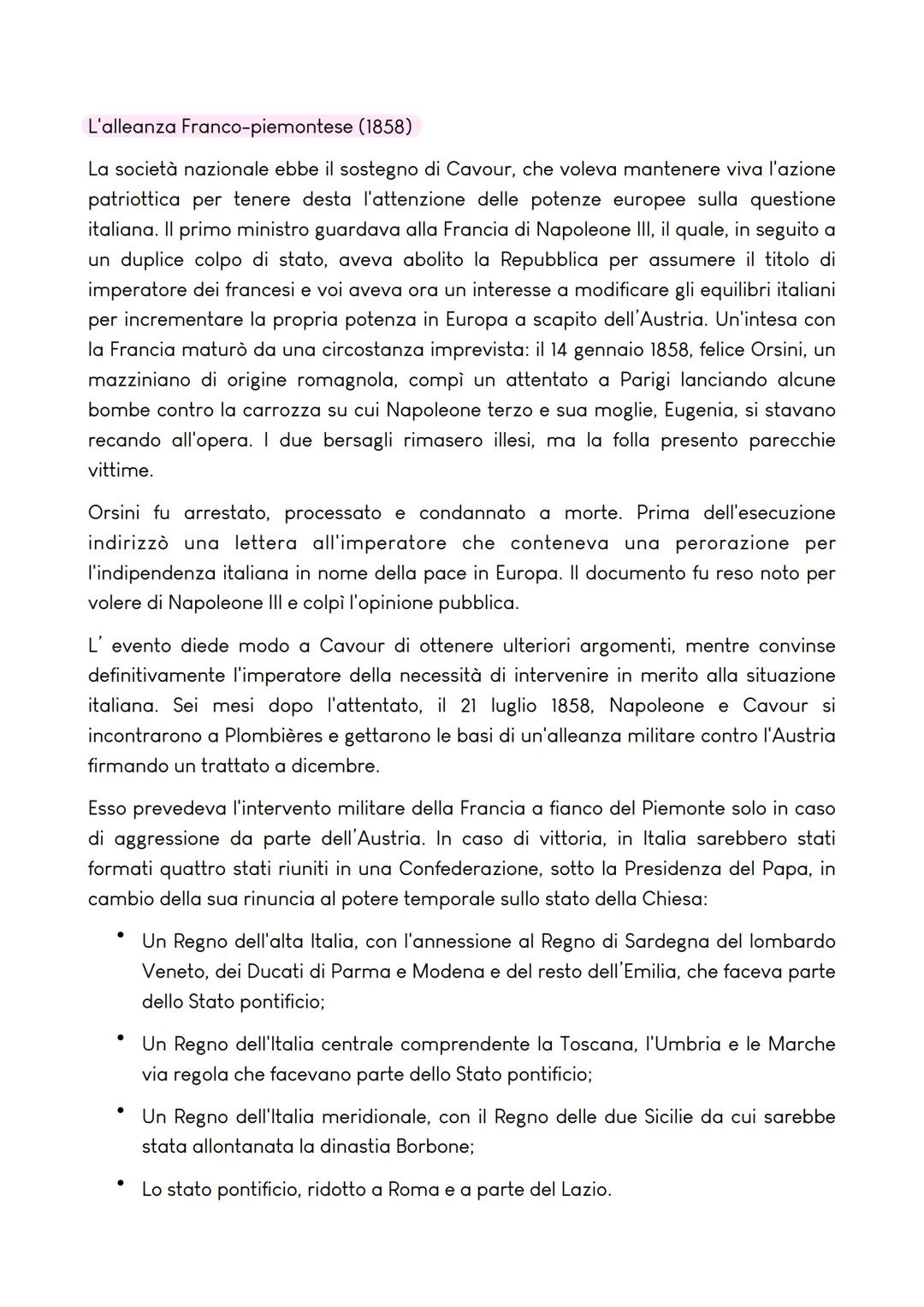 # LA SECONDA GUERRA D'INDIPENDENZA E L'UNITÀ D'ITALIA

La situazione italiana dopo il '48 e il Piemonte di Cavour

La seconda restaurazione
