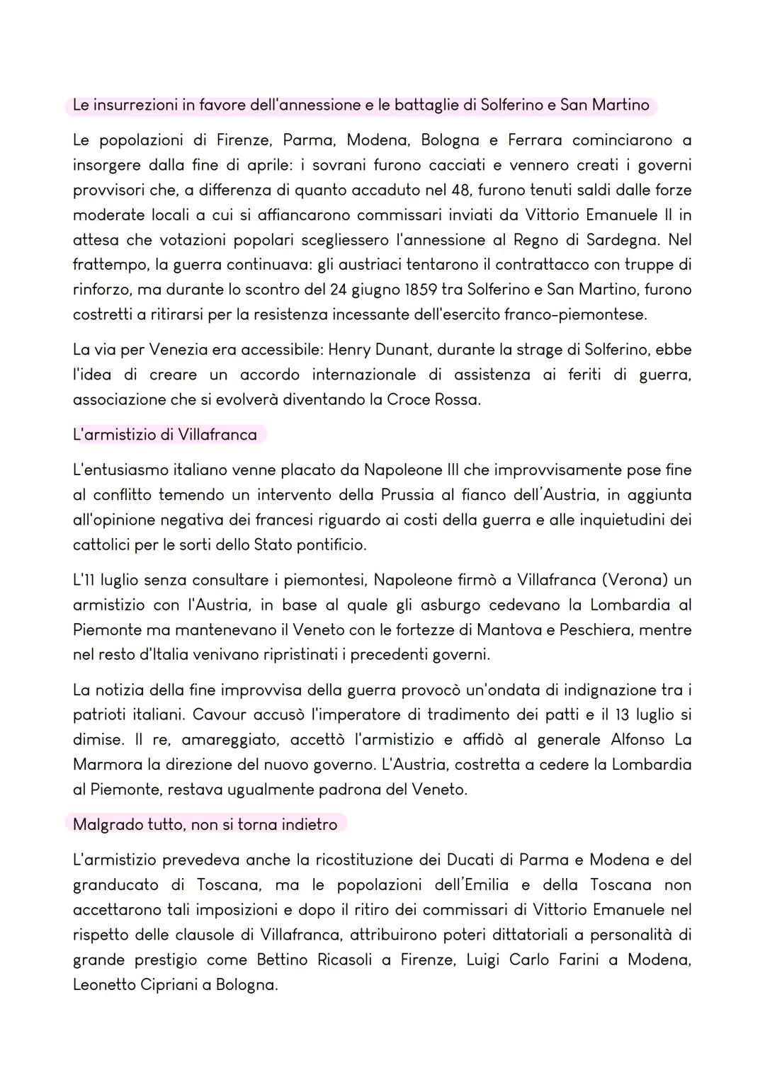 # LA SECONDA GUERRA D'INDIPENDENZA E L'UNITÀ D'ITALIA

La situazione italiana dopo il '48 e il Piemonte di Cavour

La seconda restaurazione
