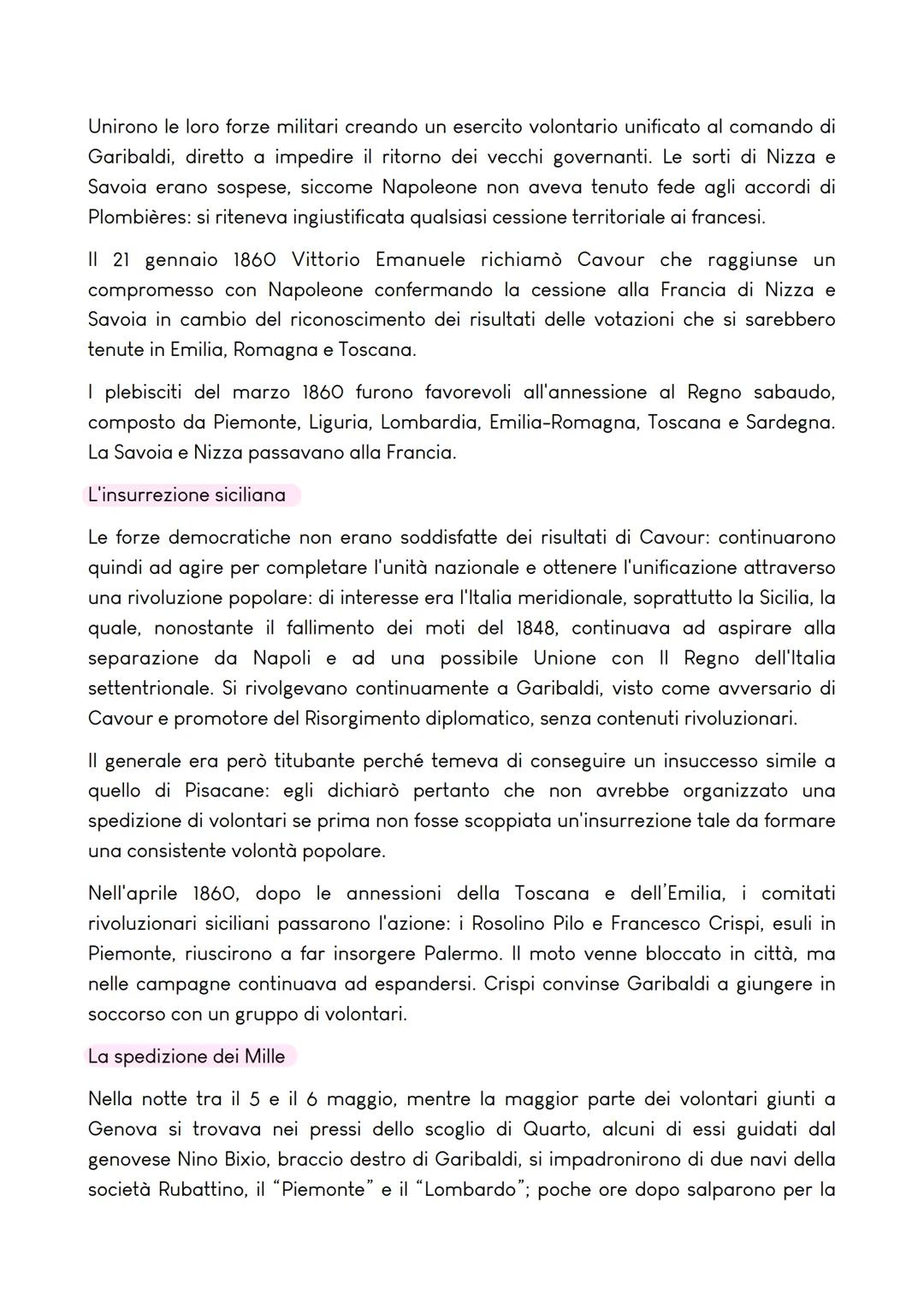# LA SECONDA GUERRA D'INDIPENDENZA E L'UNITÀ D'ITALIA

La situazione italiana dopo il '48 e il Piemonte di Cavour

La seconda restaurazione
