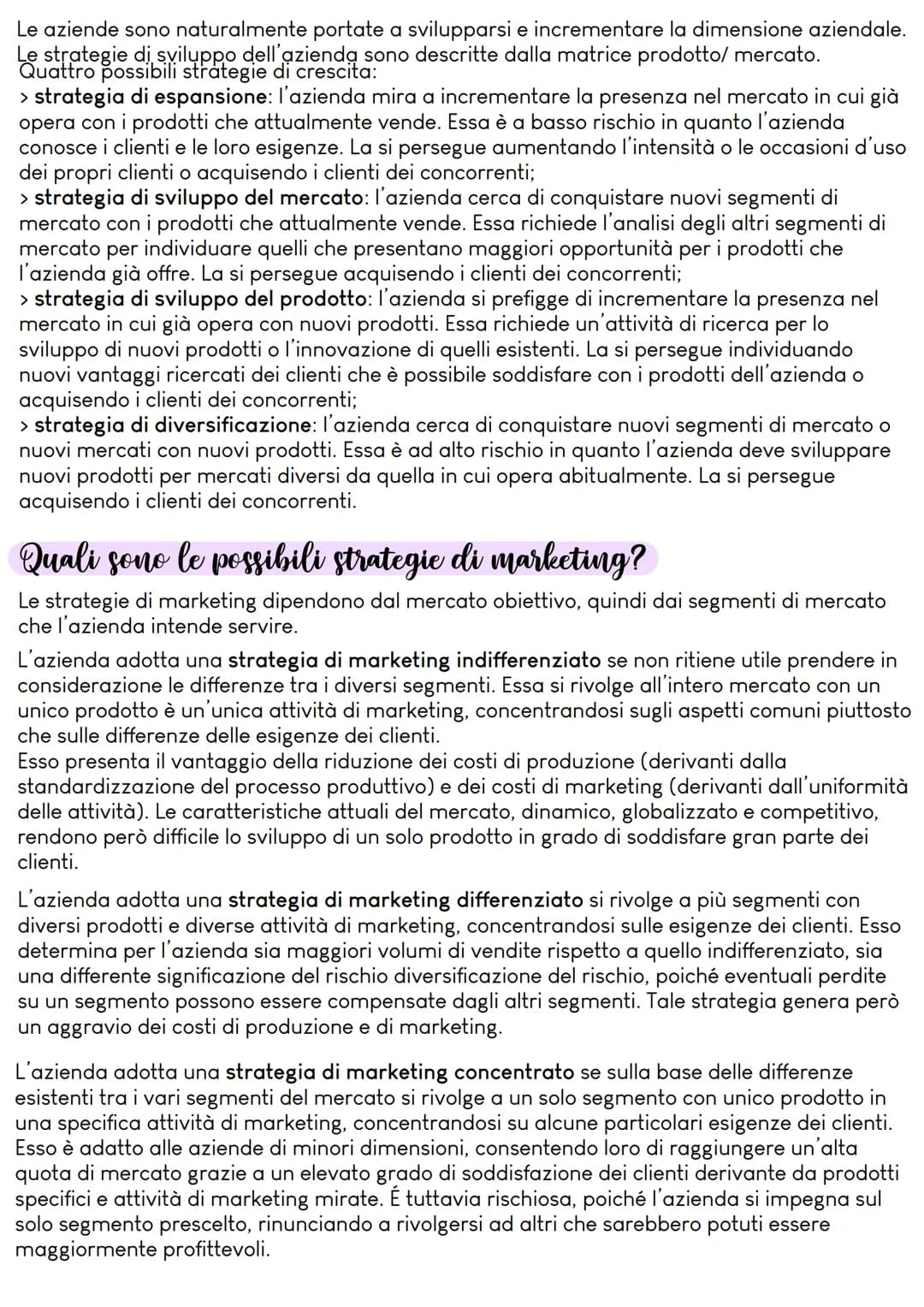 Il marketing
Che cos'è il marketing?
Il marketing è l'insieme delle attività e degli strumenti utilizzati dall'azienda per conquistare e
fid