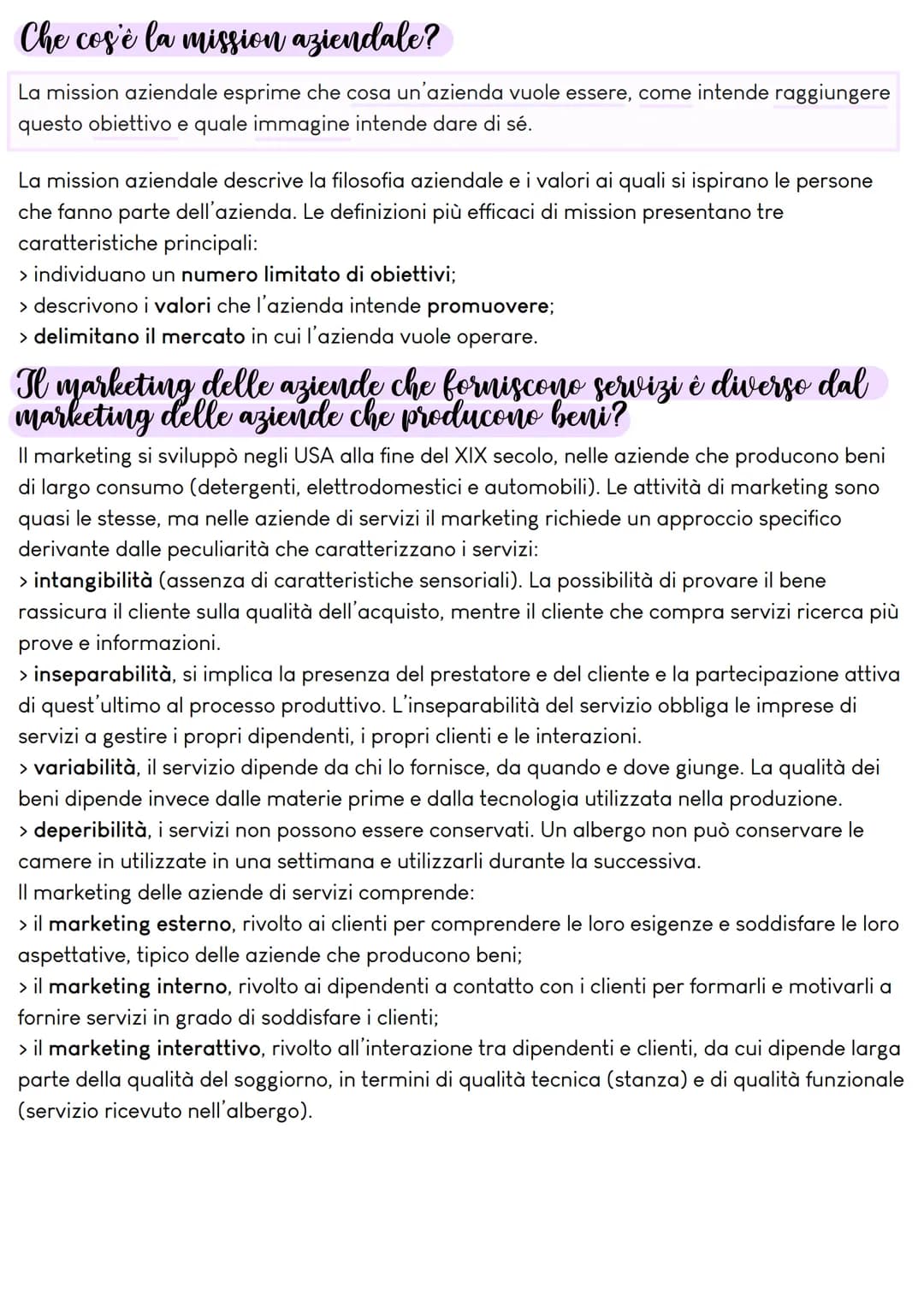 Il marketing
Che cos'è il marketing?
Il marketing è l'insieme delle attività e degli strumenti utilizzati dall'azienda per conquistare e
fid