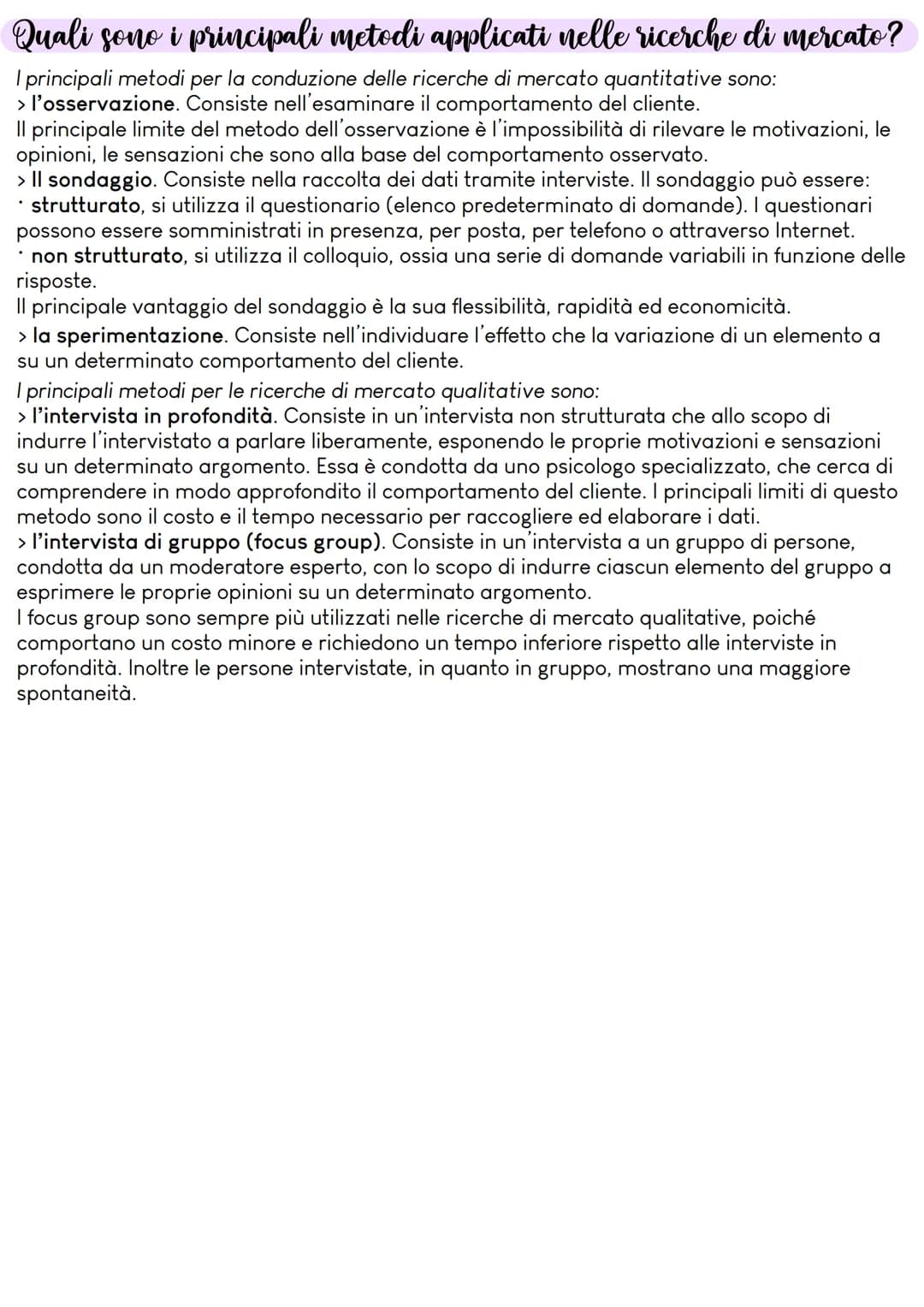 Il marketing
Che cos'è il marketing?
Il marketing è l'insieme delle attività e degli strumenti utilizzati dall'azienda per conquistare e
fid