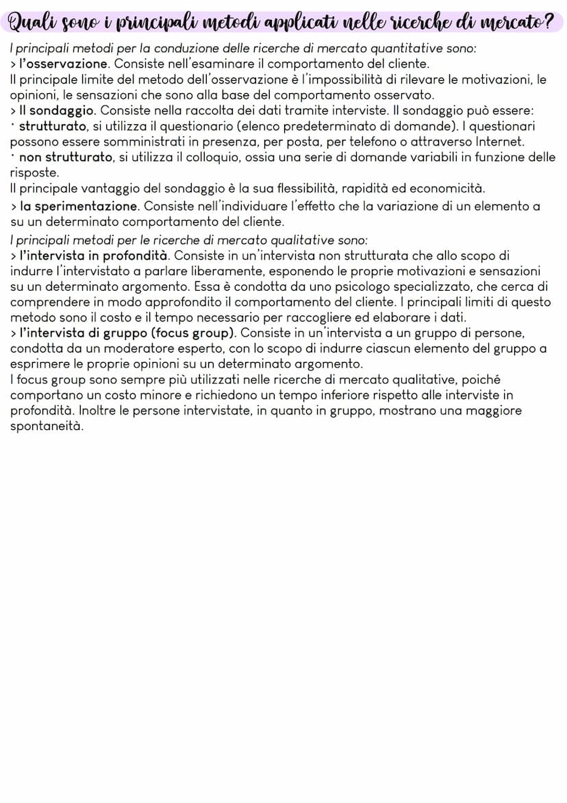 Il marketing
Che cos'è il marketing?
Il marketing è l'insieme delle attività e degli strumenti utilizzati dall'azienda per conquistare e
fid