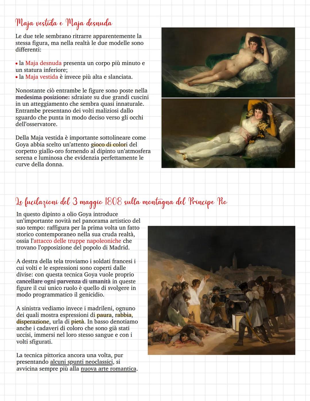 Goya
Francisco Goya visse tra il Settecento e l'Ottocento e incarna a pieno l'Arte Neoclassica, pur
preannunciando in alcune delle sue opere