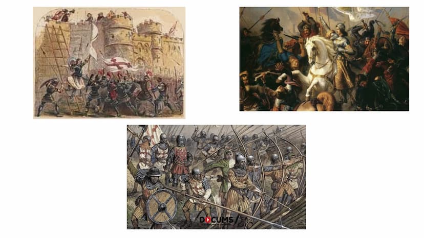 
<p>La guerra dei cent'anni (1337-1453) non fu solo una guerra, ma fu un'intera era di conflitti tra Francia e Inghilterra. Il suo esito ha 