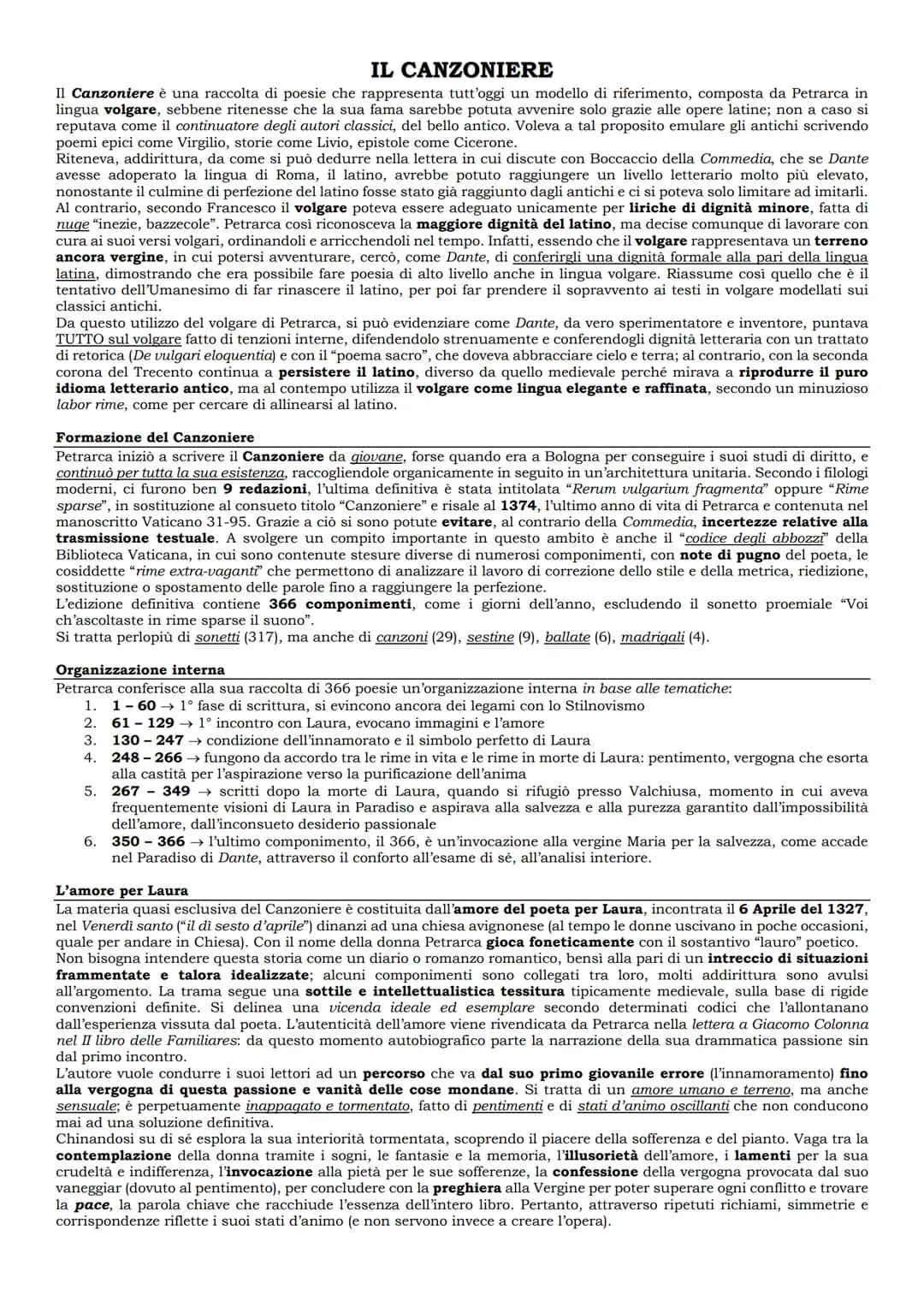 PETRARCA
Vita
Petrarca rappresenta una delle 3 corone del Trecento, assieme a Dante e a Boccaccio.
Anche lui accompagna il volgare a diventa