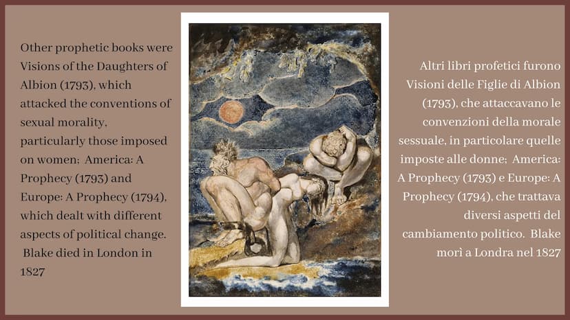 William Blake
Produced by Erika Putrone William Blake was born in
London in 1757. His origins
were humble and their poor
all his life. He wa