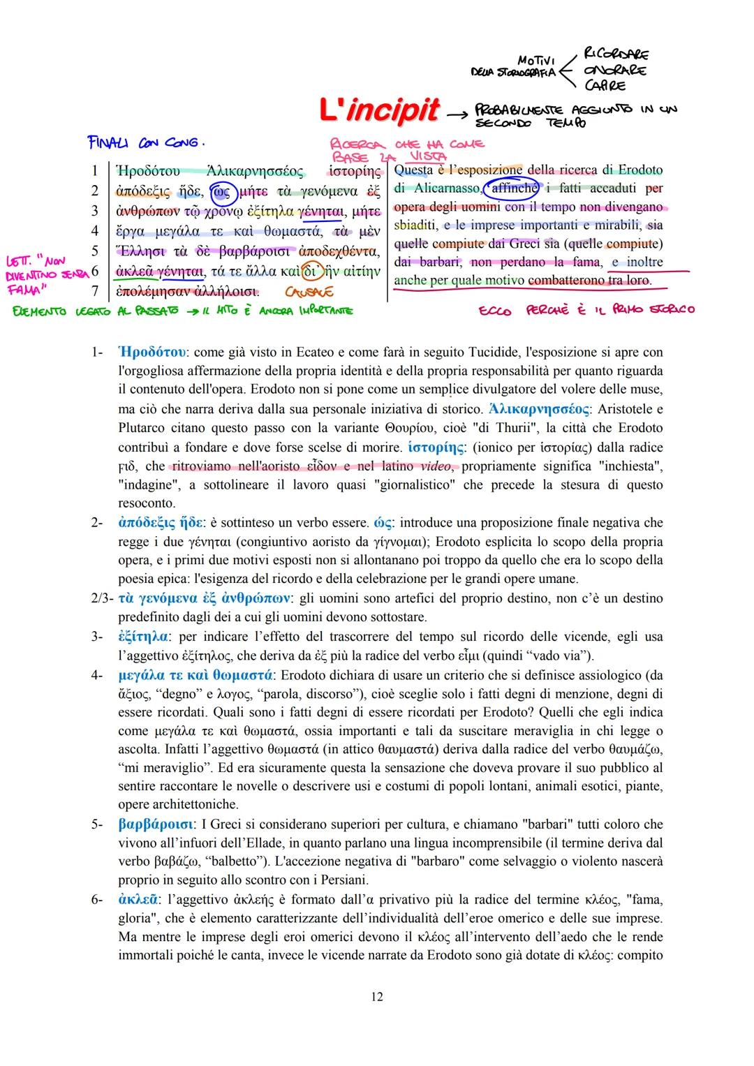 # La storiografia in Grecia

All'alba del V secolo in Grecia non c'è più solo il mito e il racconto, ma anche la ragione umana. Questo
passa