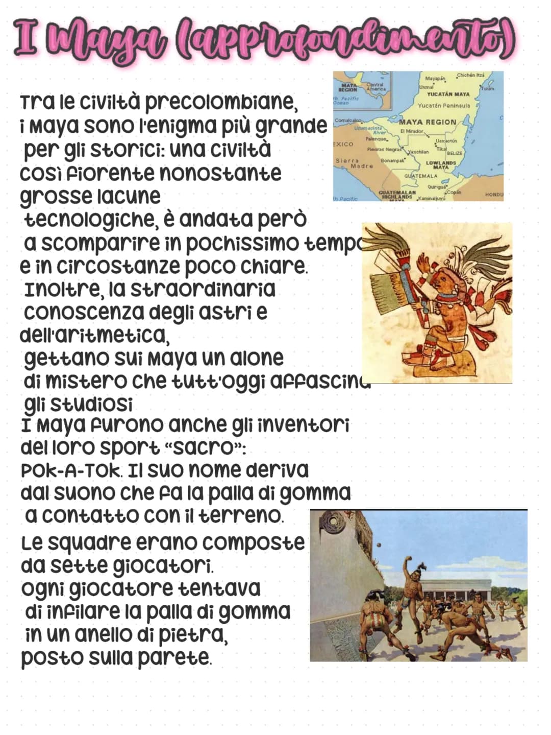 I Maya (approfondin arto)
Tra le civiltà precolombiane,
i Maya sono l'enigma più grande
per gli storici: una civiltà
COSI Fiorente nonostant