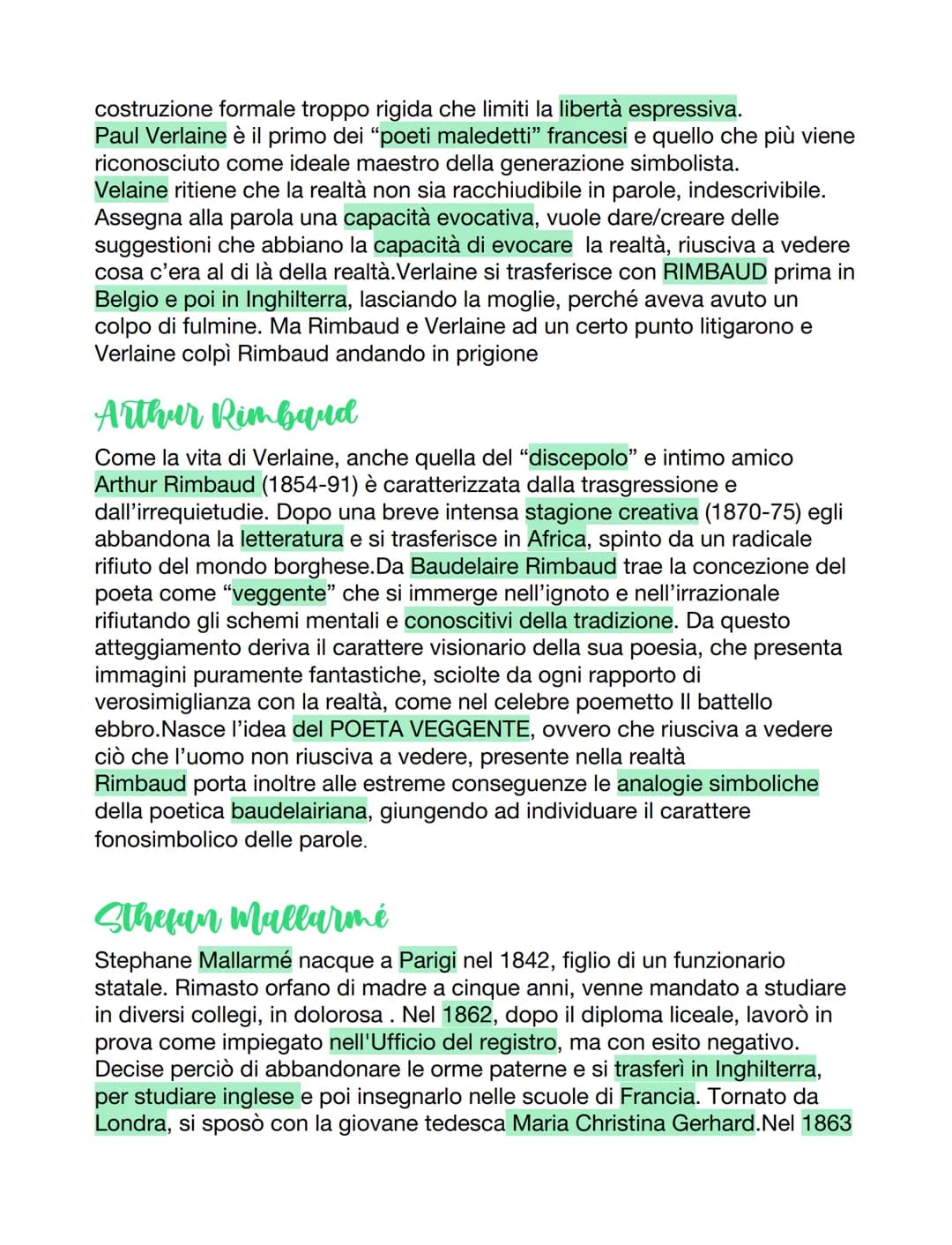 Il decadentismo
La concezione positivista della realtà viene sostituita dalla mentalità
decadente, che considera il reale una serie di analo