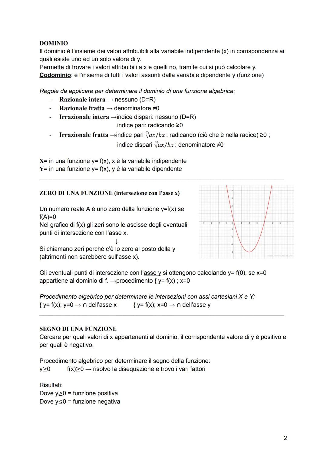 FUNZIONE
Le funzioni
Dati due sottoinsiemi A e B (non vuoti) di R, una funzione f da A a B è una relazione
che associa a ogni numero reale d