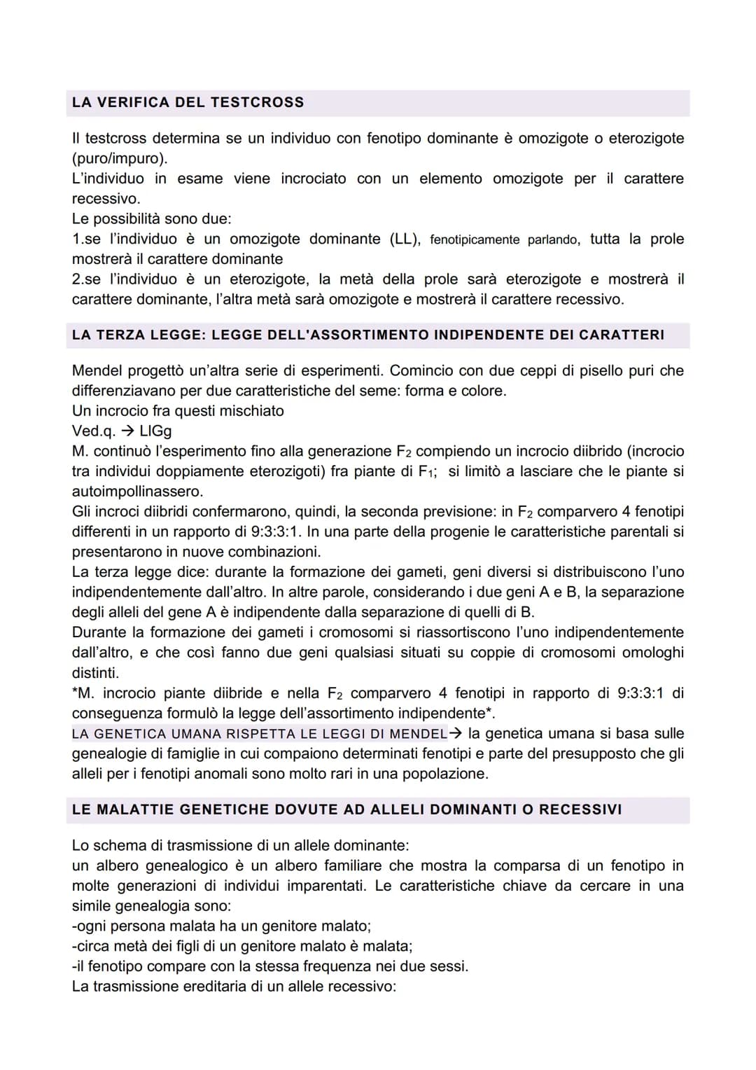 MENDEL E LE SUE LEGGI
GREGOR MENDEL
Era un monaco tedesco che giocando, per passatempo, fece degli esperimenti sulla
genetica. Compì i suoi 