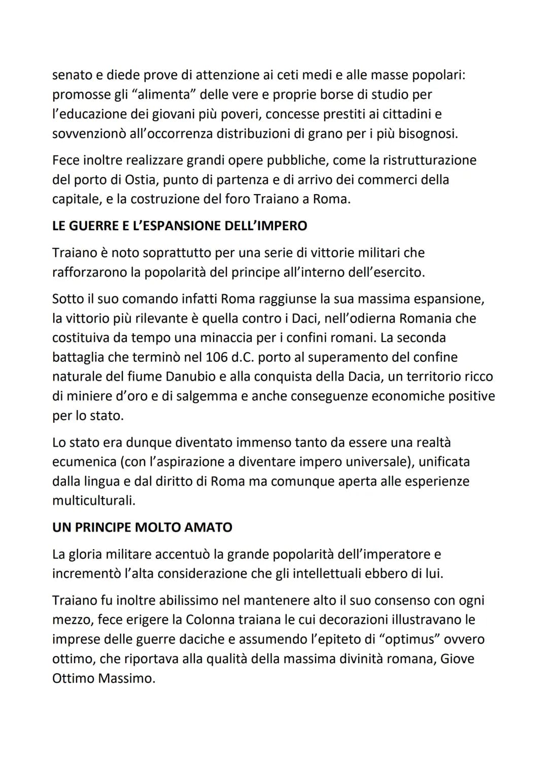 L'ETÀ DEGLI ANTONINI
L'epoca che va dal 96 al 192 d.C. corrisponde a uno dei periodi più felici
della storia della Roma antica e viene chiam