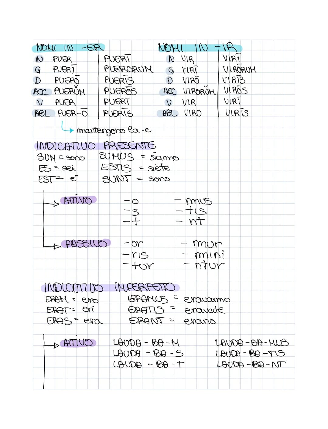 
<h2 id="aggettiviprimaclasselatino">Aggettivi Prima Classe Latino</h2>
<p>Declinazione 1 riguarda gli aggettivi che seguono la prima classe