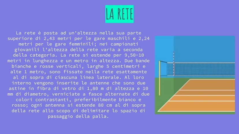 LA PALLAVOLO
Un gioco di squadra! La pallavolo (chiamata anche volley, abbreviazione
dall'inglese volleyball) è uno sport di squadra, che
si