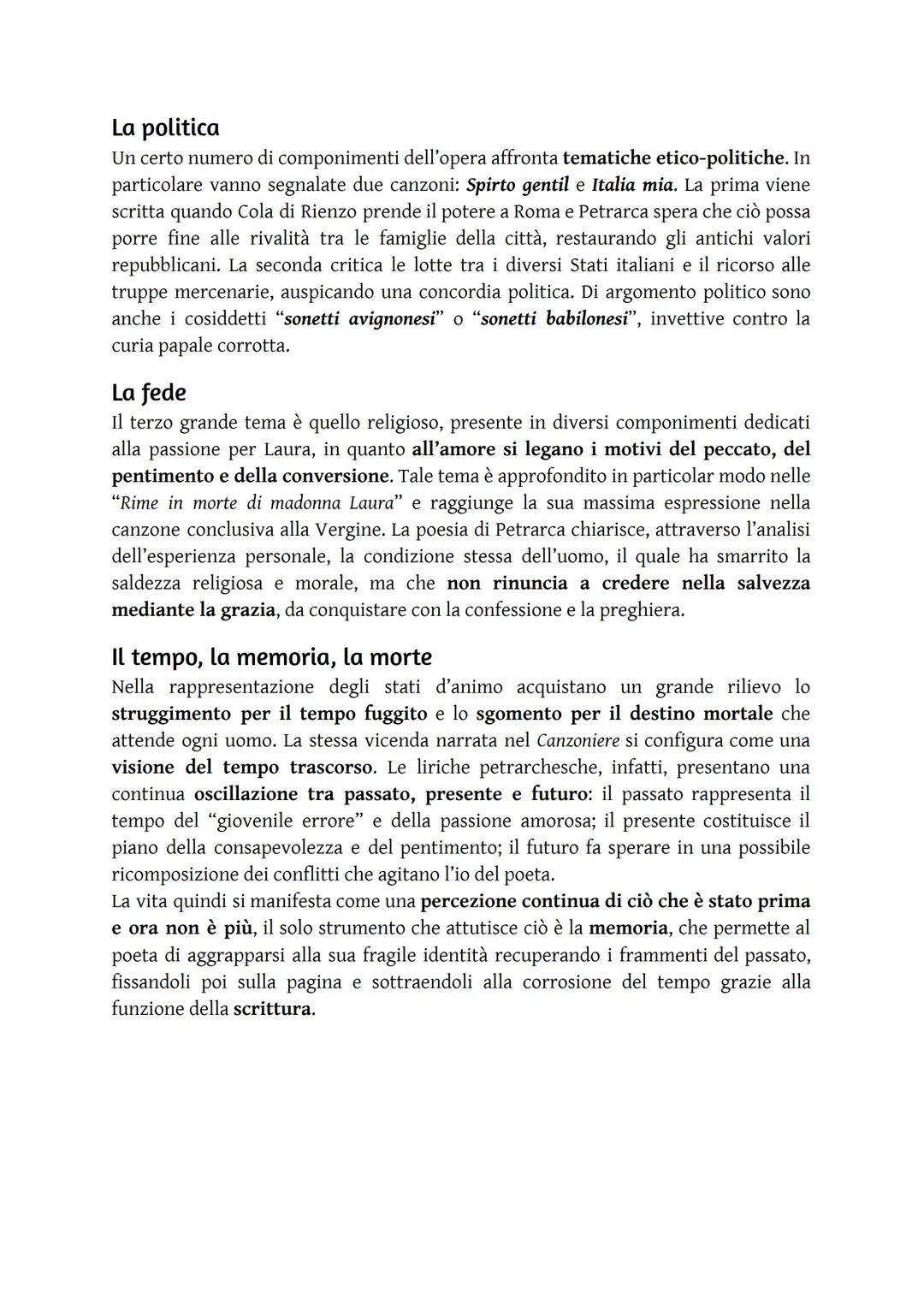 # Il "Canzoniere"

Si tratta di un'opera che per secoli ha "dettato legge" alla lirica italiana sul piano
lessicale e formale, un'opera vist