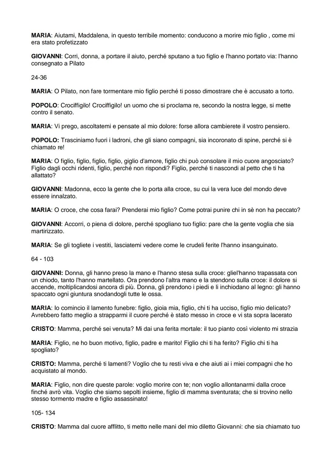 lacopone da Todi
Nacque a Todi da famiglia nobile intorno al 1236 e fino alla morte della moglie, condusse vita
mondana e svolse attività di