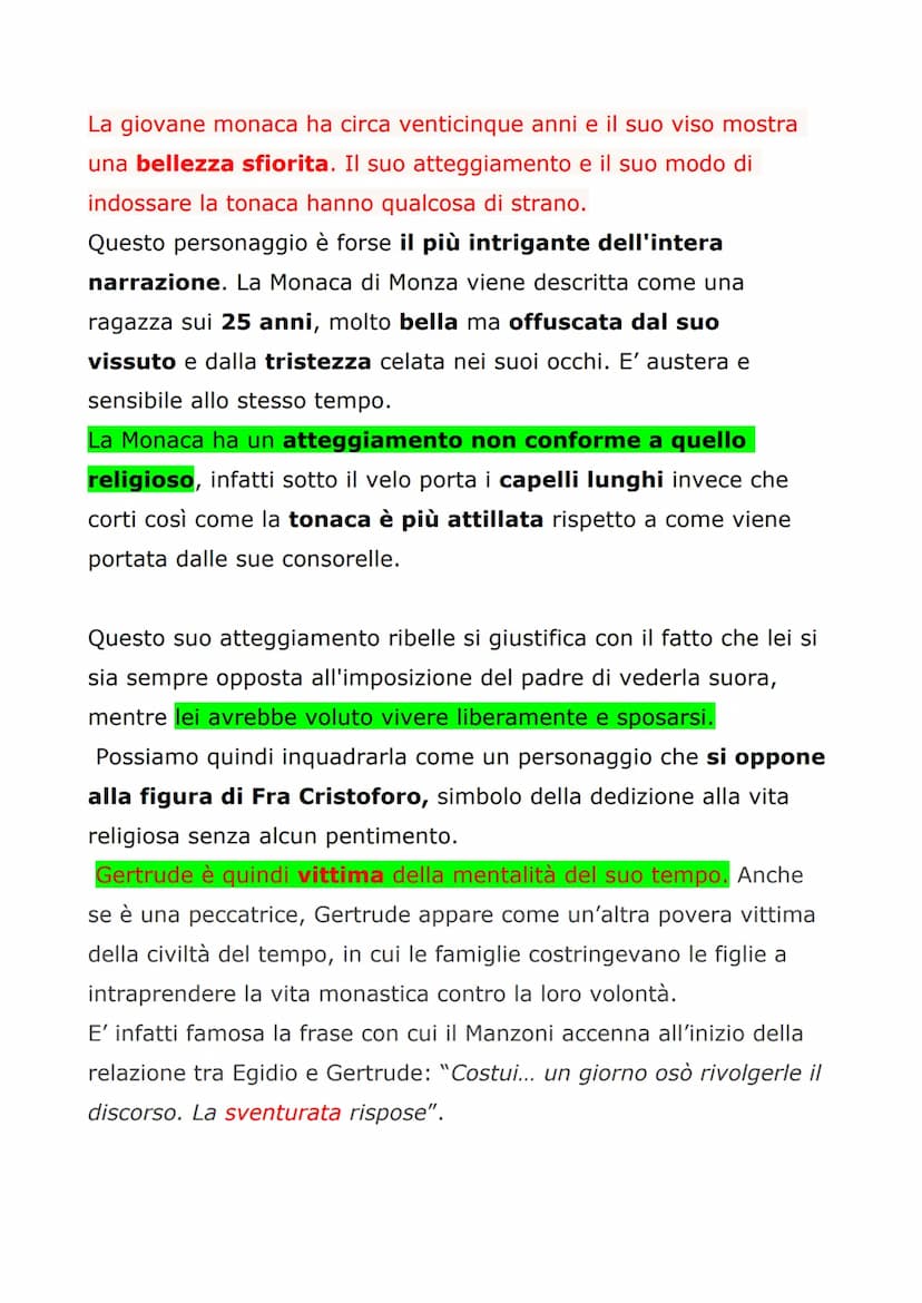 MONACA DI MONZA
Lucia incontra la Monaca di Monza, la badessa (superiora)
del convento di Monza, perché è a lei che deve chiedere
protezione