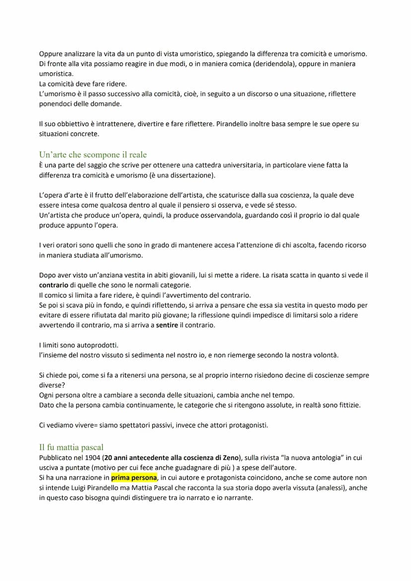 Luigi Pirandello
È uno dei principali scrittori italiani dal punto di vista teatrale e romanzesco.
Nasce nel 1876 a Girgenti in Sicilia da u