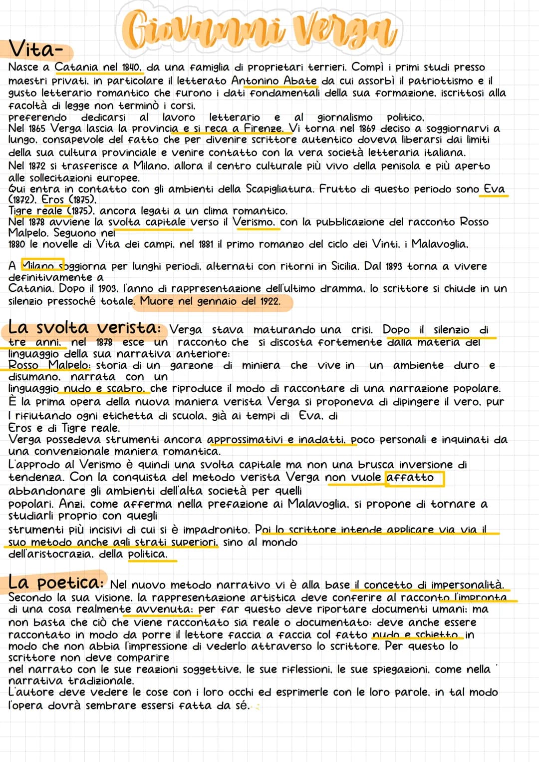 
<p>Giovanni Verga è nato a Catania nel 1840, da una famiglia di proprietari terrieri. Dopo aver compiuto i primi studi presso maestri priva